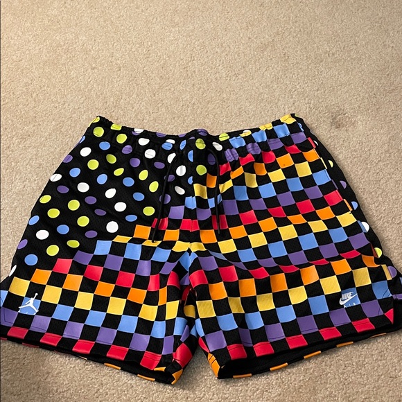 Jordan Multicolor Checkered Athletic Shorts - Picture 1 of 3